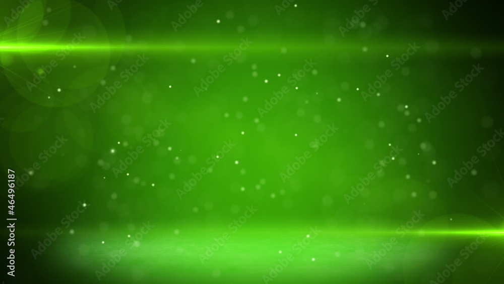 green light beams and particles loopable background Stock ビデオ Adobe Stock