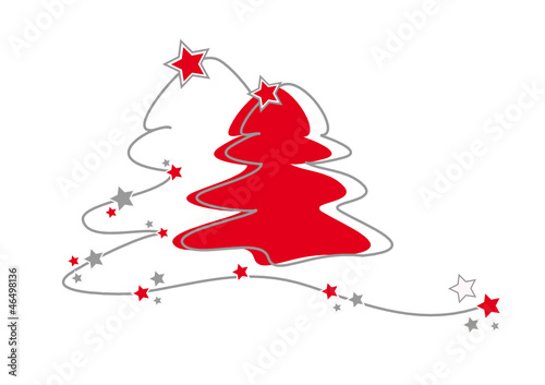 weihnachtsbäume rot