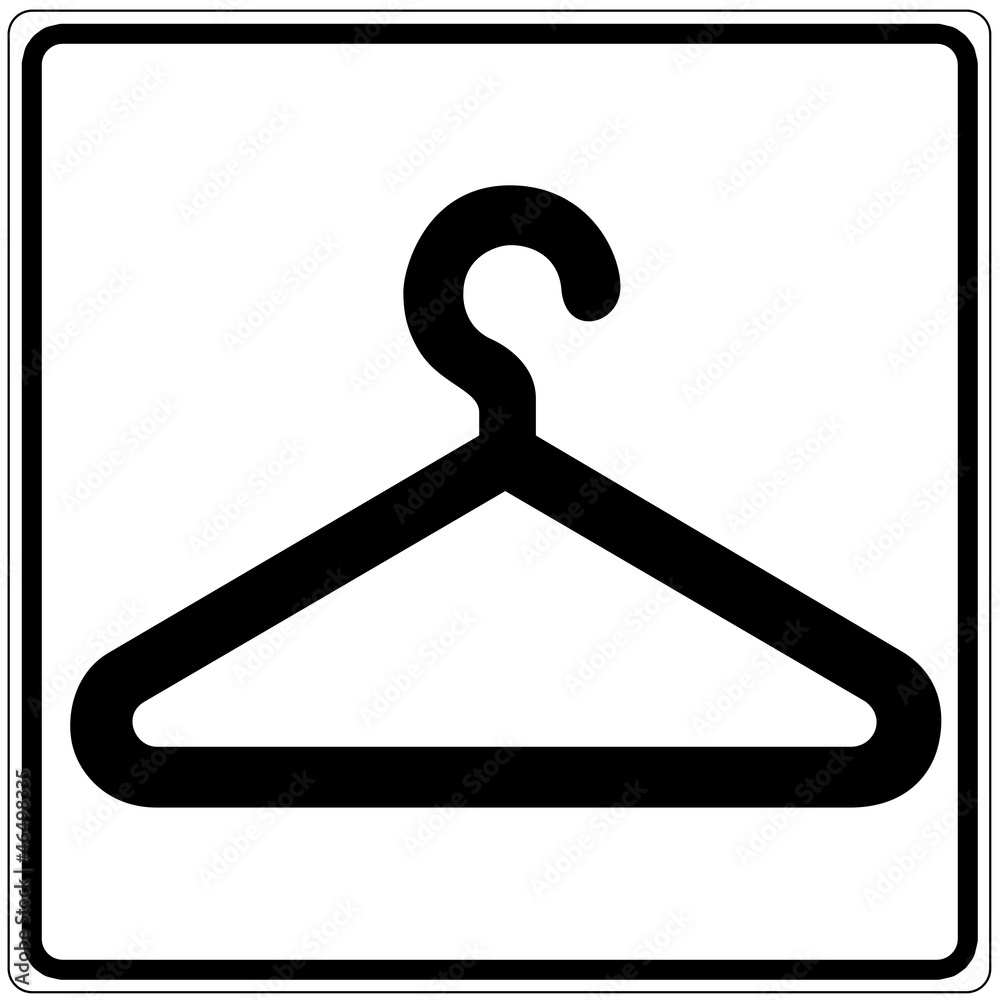 Schild weiß - Garderobe Schild weiß - Garderobe