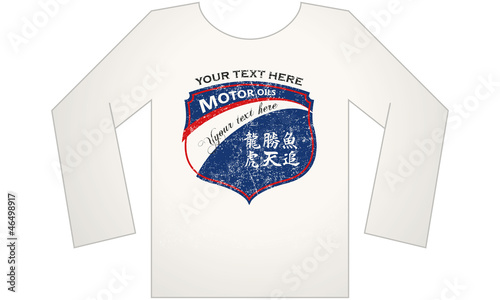 t-shirt Motor oil photo