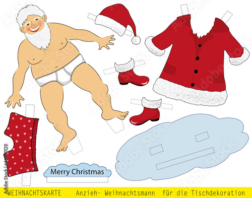Anzieh- Weihnachtsmann für die Weihnachtsdekoration