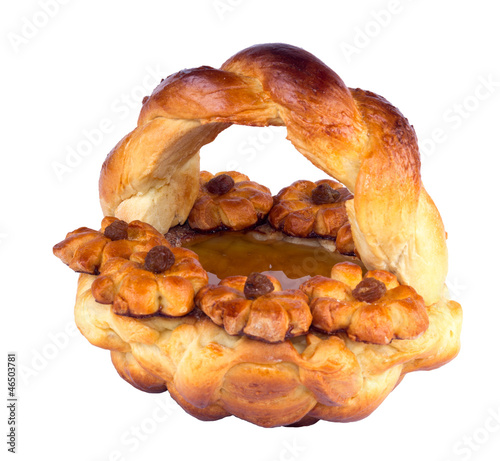 basket with honey
