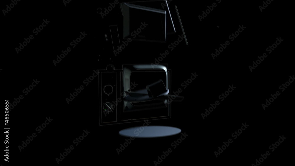 Old TV Transforming into a New TV