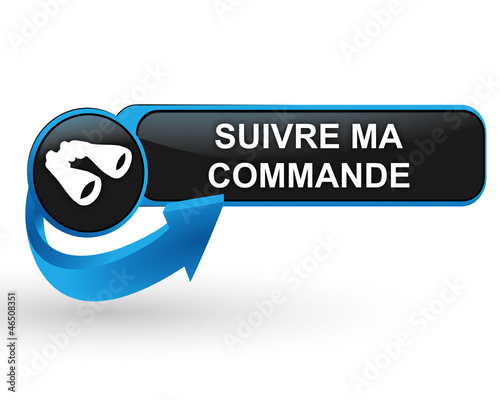 suivre ma commande sur bouton web design bleu