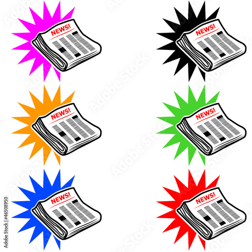 Newspaper icon.