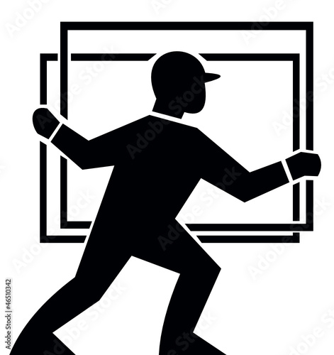 Worker Handling Delivering Glass Plate