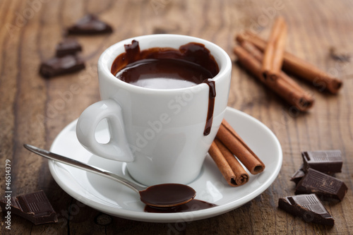 hot chocolate with cinnamon