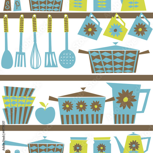 Seamless Kitchen Pattern