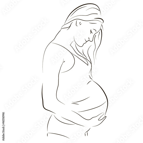 Beautiful pregnant woman