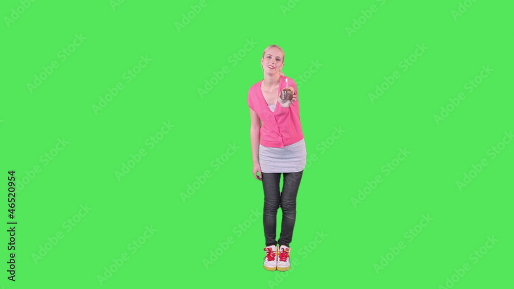Female holding cupcake Female holding cupcake