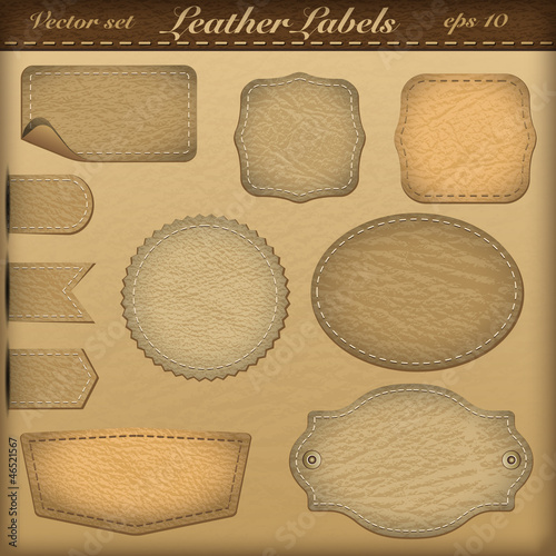 leather labels