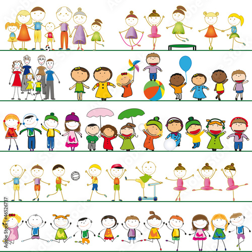 Cartoon peoples