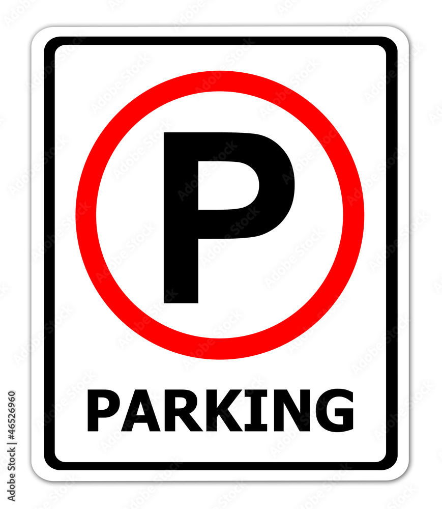 Parking traffic sign Parking traffic sign