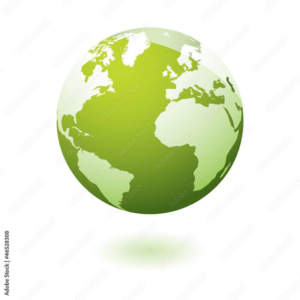 Green icon earth gel