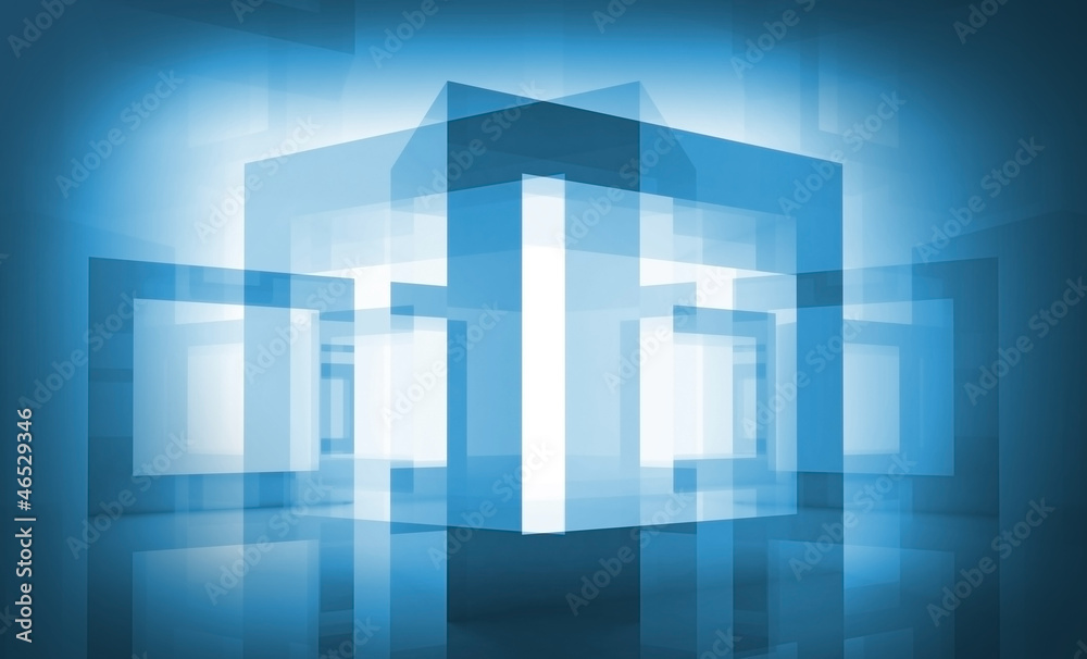 Abstract blue monochrome technology background Abstract blue monochrome technology background