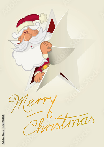 Karte Weihnachtsmann