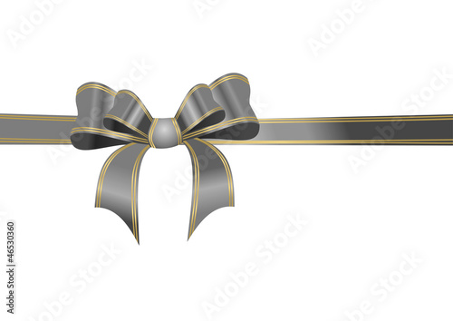 Doppelschleife in schwarz und gold