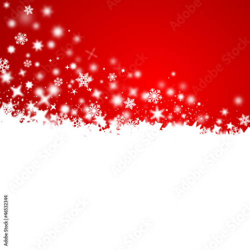 Schneeflocken, Weihnachtskarte, Vektor