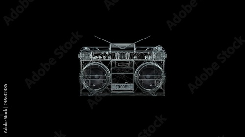 Ghetto Blaster 3D Animation