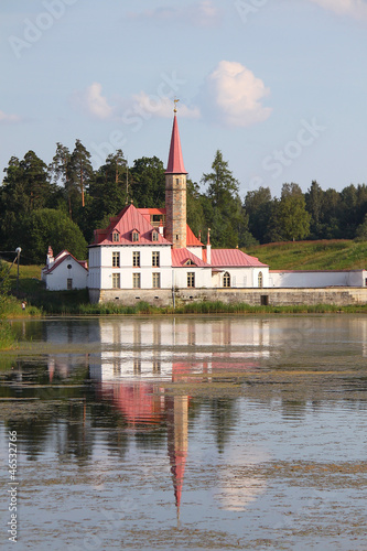 Priory palace  in Gatchina, Russia. photo