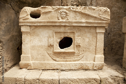 Sarcophagus of Captain Eudemos, Olympos, Turkey photo