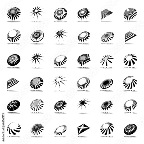 Design elemets set. Abstract icons.