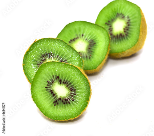 kiwi fruit on a white background