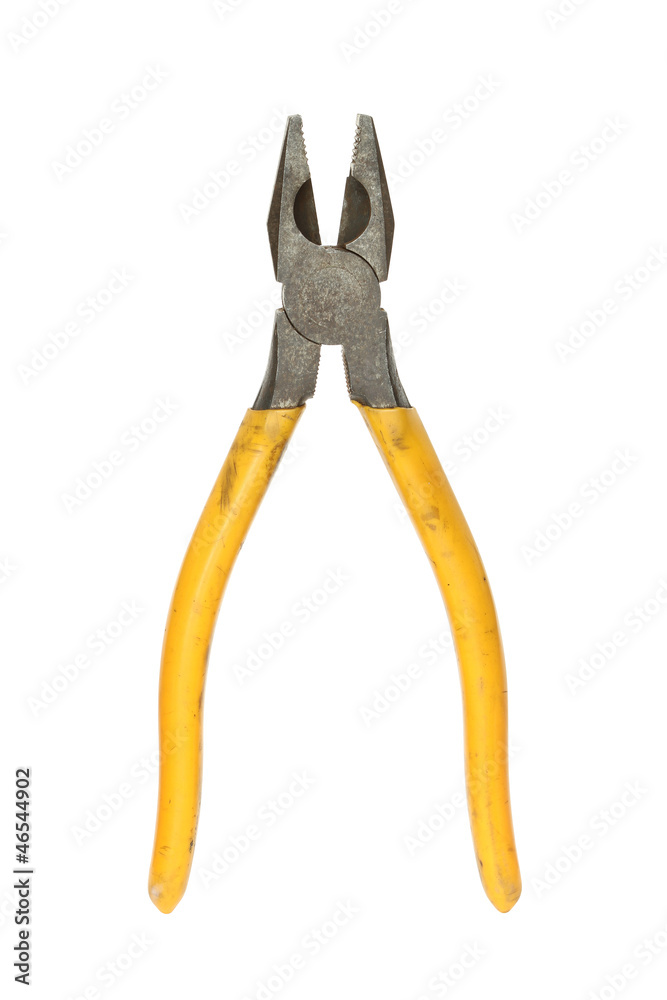 Pliers isolated on white background Pliers isolated on white background