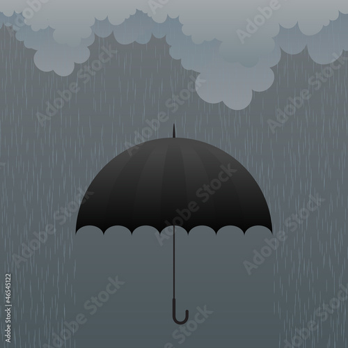 Umbrella in the Rain
