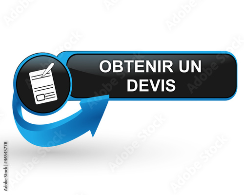 obtenir un devis sur bouton web design bleu