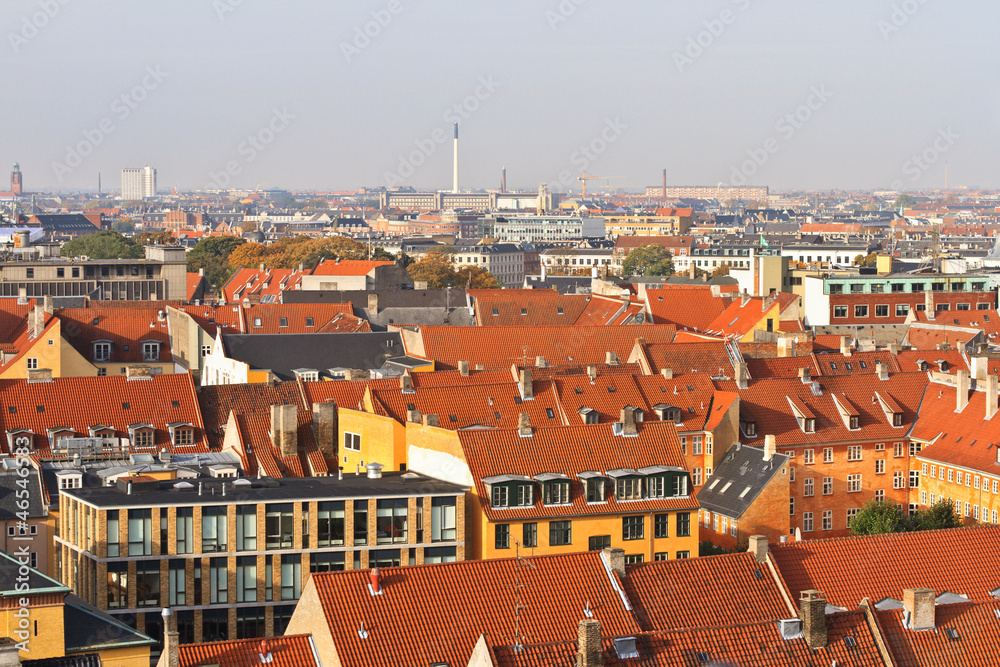 Obraz premium Rooftop view of Copenhagen