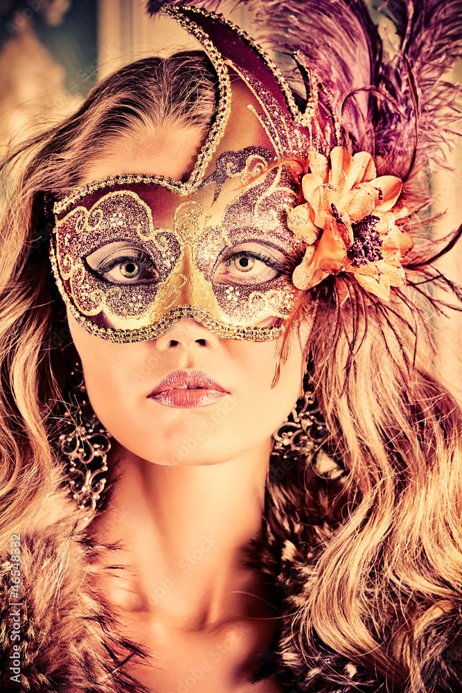 Naklejka premium carnival mask