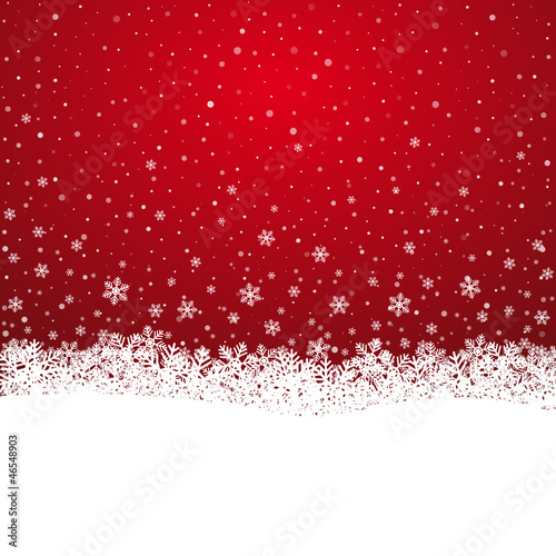 fall snowflake snow stars red white background