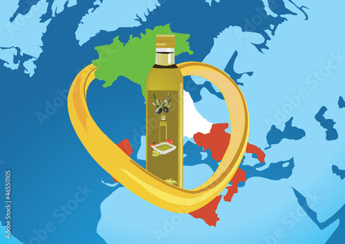olio italiano nel mondo -Italian oil in the world