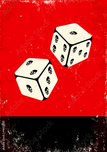 Poster with dice