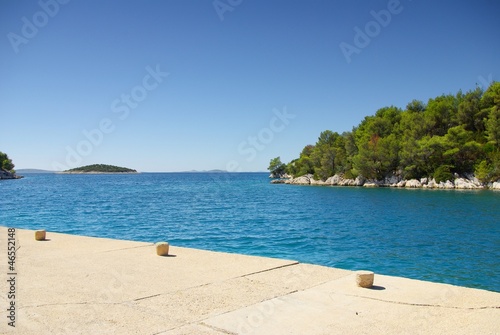 Beautiful bay with beach and sea view, Croatia