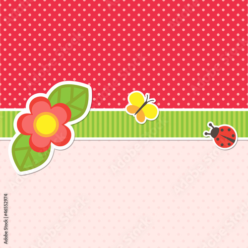 Frame with flower