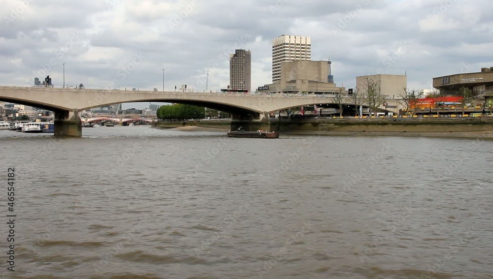 The London Bridge and the river Thames in London, England The London Bridge and the river Thames in London, England