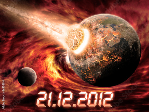 Fototapeta Naklejka Na Ścianę i Meble -  Planet Earth apocalypse 2012