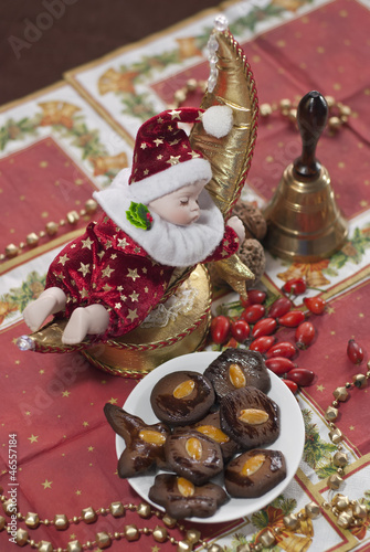 Christmas Doll with gingerbread brownies