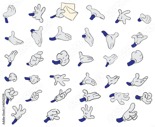 Set of hands