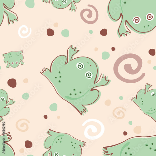 Pattern seamless frog