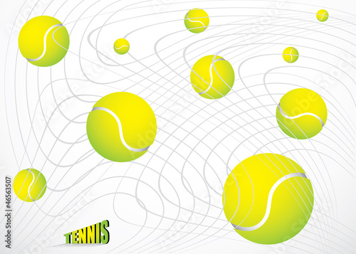 Tennis balls background