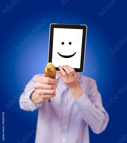 Anonymous robber with banana