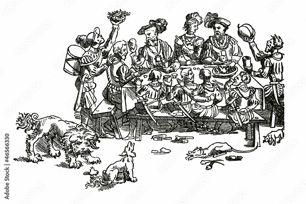 Fototapeta premium Medieval feast