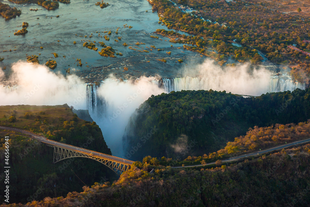 Fototapeta premium Victoria Falls from the Air