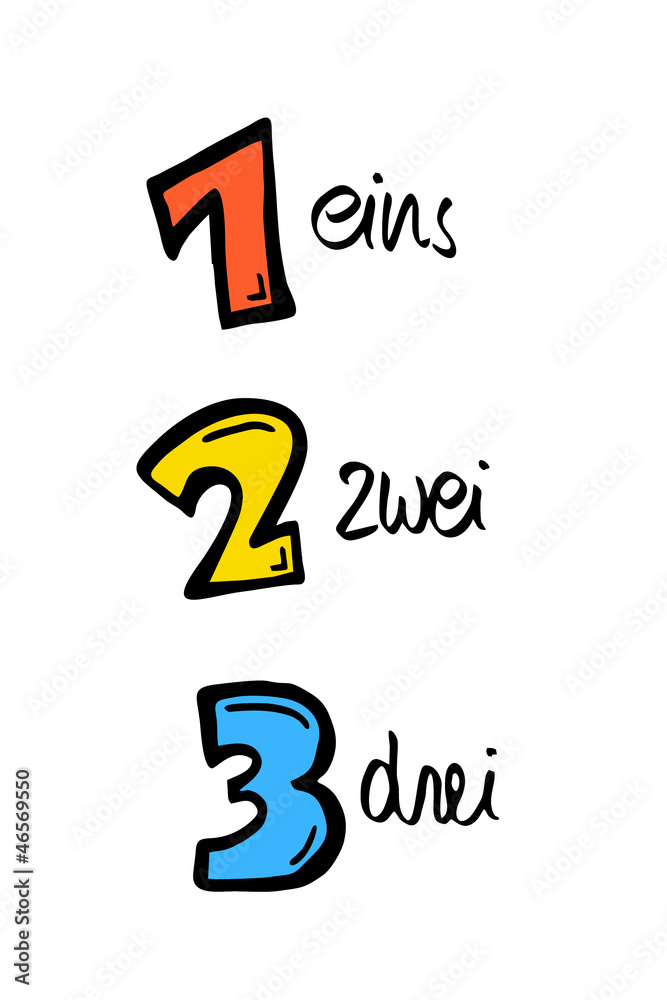 123...eins zwei drei StockIllustration Adobe Stock