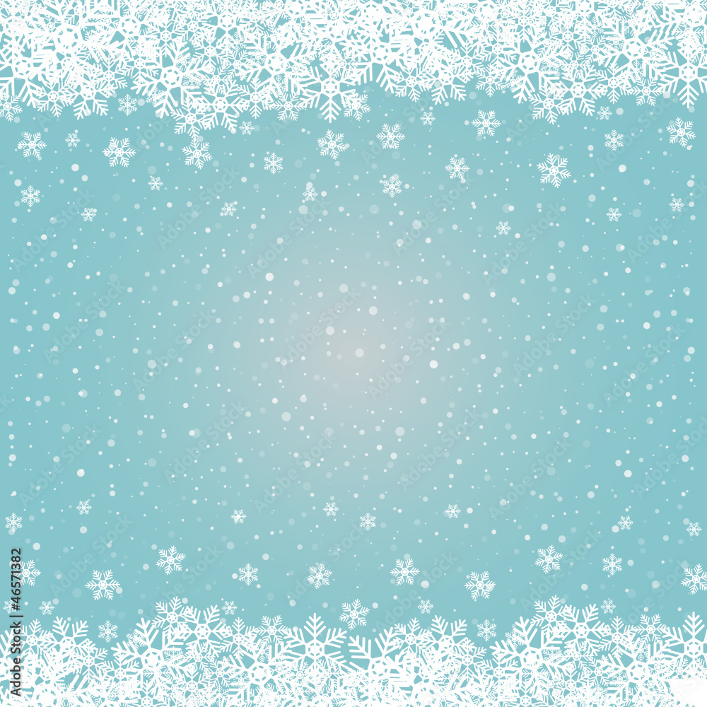 fall snowflake snow stars blue white background