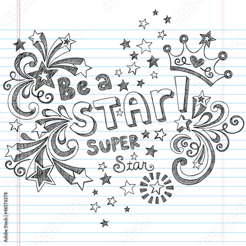 Princess Tiara Be a Super Star Sketchy Doodles Vector