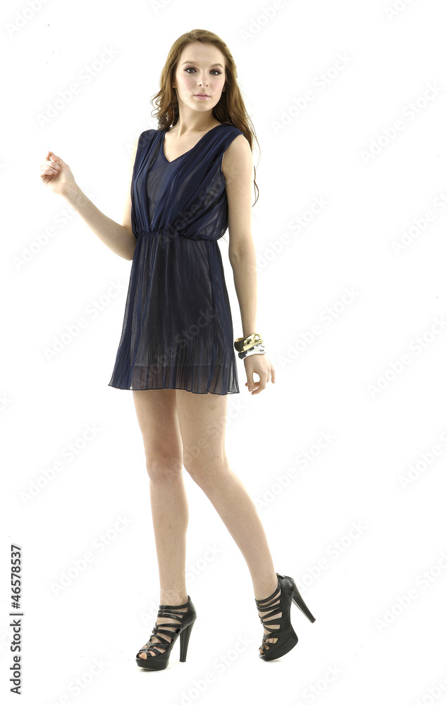 full-length portrait of casual fashion sexy woman posing full-length portrait of casual fashion sexy woman posing